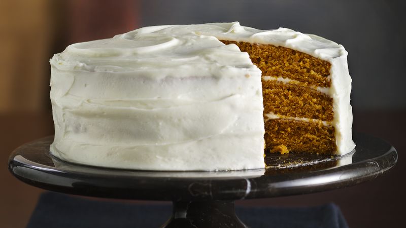 Pumpkin Cake with Cream Cheese Frosting