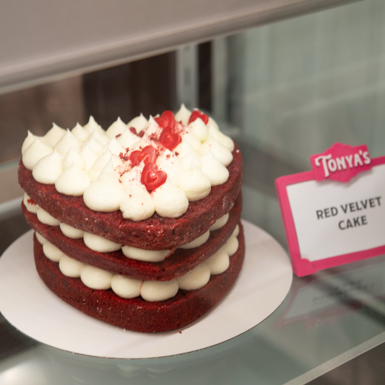 Red Velvet Heart Cake