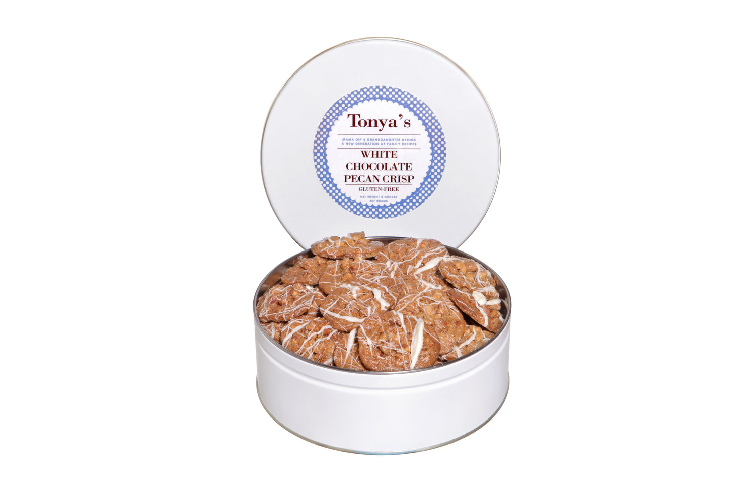 White Chocolate Pecan Crisp Gift Tin